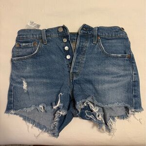 Levi’s Distressed Denim shorts